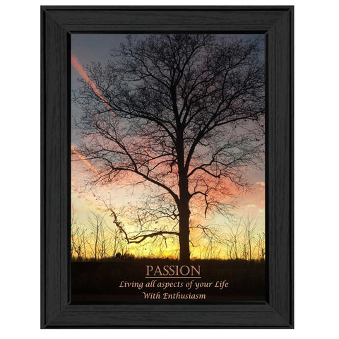 33 Passion 1 Black Framed Print Wall Art
