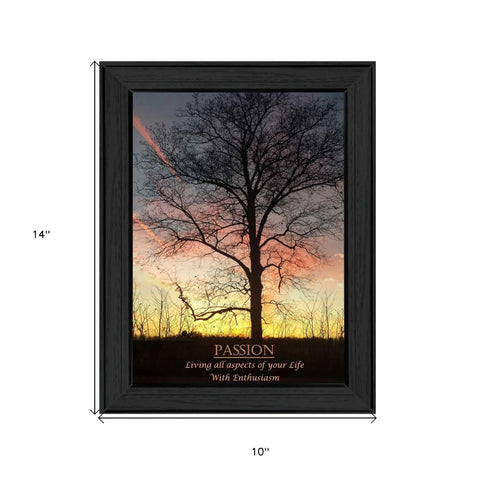 43 Passion 1 Black Framed Print Wall Art