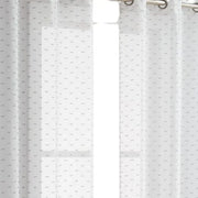 5 Silver Sprinkled Embellishment Window Curtain Panels