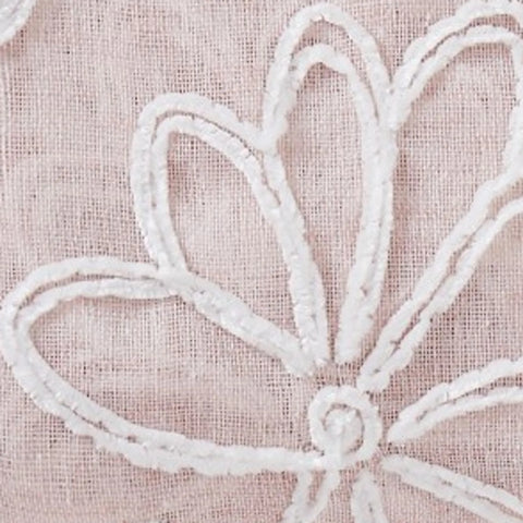 11  Blush Floral Embroidered Window Panels