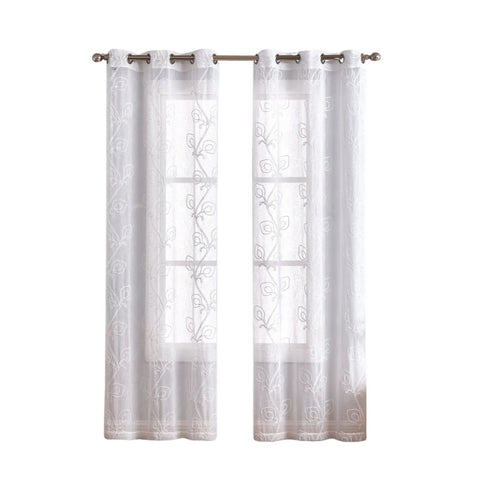 888 Blush Boho Embroidered Window Panels