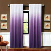 222 Purple Ombre Window Curtain Panels