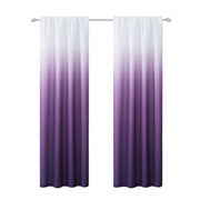 2233 Purple Ombre Window Curtain Panels