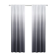 4 Black Ombre Shades Window Panels Set of Two 84 