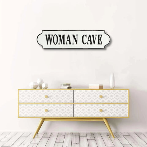 233 Woman Cave Metal Wall Decor