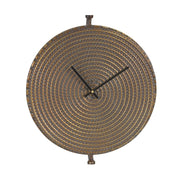 2 15" Circle Bronze Metal Analog Wall Clock