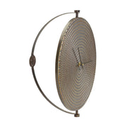5 15" Circle Bronze Metal Analog Wall Clock