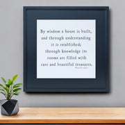 112Black and White Bible Verse Solid Wood Wall Decor