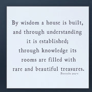 11 Black and White Bible Verse Solid Wood Wall Decor