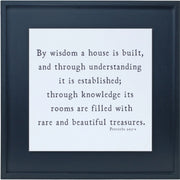 22,.1 Black and White Bible Verse Solid Wood Wall Decor