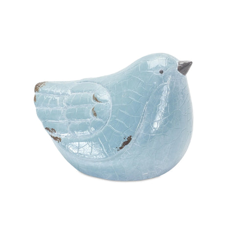 8 Blue Resin Bird Bird Figurine