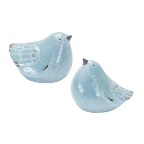 21 Blue Resin Bird Bird Figurine