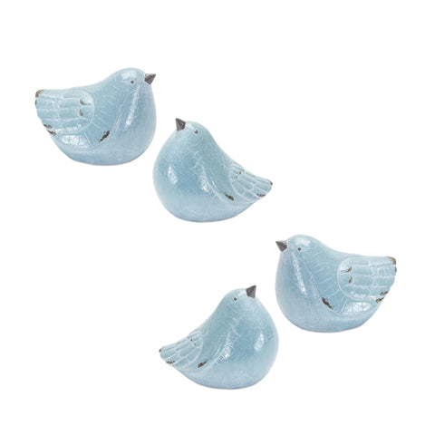 11 Blue Resin Bird Bird Figurine