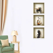 4 Gil Faux Niche 3D Peel and Stick Wall Decals