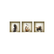 5 Gil Faux Niche 3D Peel and Stick Wall Decals