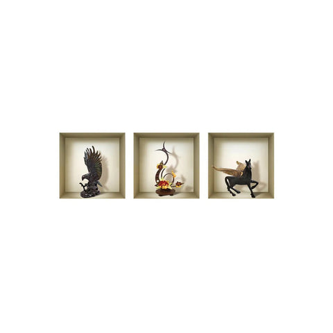 5 Gil Faux Niche 3D Peel and Stick Wall Decals