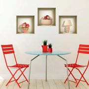 qq Lil Faux Niche 3D Peel and Stick Wall Decals