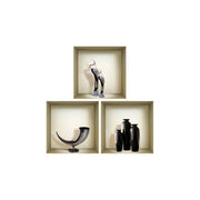 432 Set of Three Eli Faux Niche 3D Peel and Stick Wall Decals