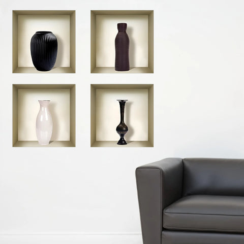 122 Rio Faux Niche 3D Peel and Stick Wall Decals