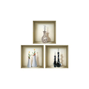 231 Set of Three Noa Faux Niche 3D Peel and Stick Wall Decals