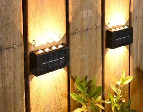 2-Pack Solar Outdoor Wall LED Light