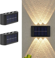 2-Pack Solar Outdoor Wall LED Light
