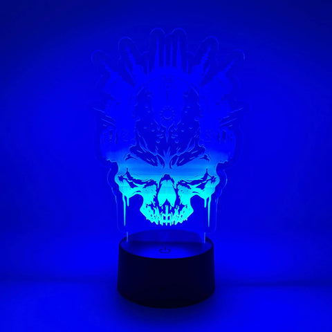 Mechanical Skull LED Light | Mech Skull Lamp | Skull Gifts