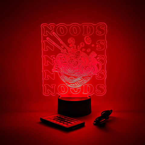 Ramen Noods LED Light | Chopsticks & Noodles "Noods" Lamp