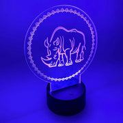 Rhino LED Lamp | Rhinoceros Light | Zoo & Safari Animal Gift