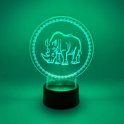 Rhino LED Lamp | Rhinoceros Light | Zoo & Safari Animal Gift