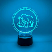 Rhino LED Lamp | Rhinoceros Light | Zoo & Safari Animal Gift