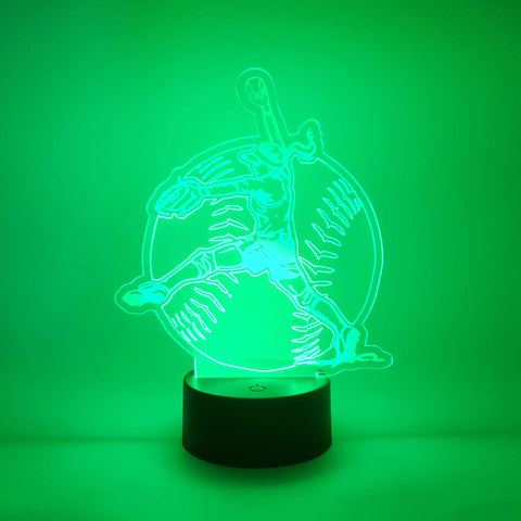 Softball Pitcher Lamp | Fast Pitch Ball Player LED Light