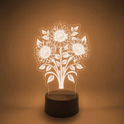 Sunflower Bouquet LED Light Up Desk Lamp