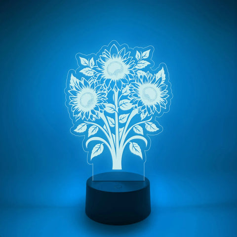 Sunflower Bouquet LED Light Up Desk Lamp