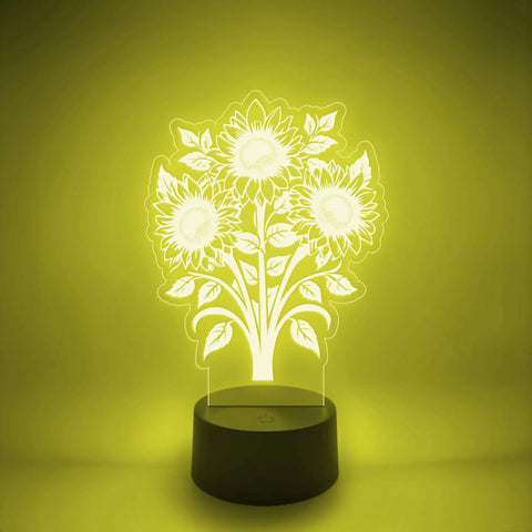 Sunflower Bouquet LED Light Up Desk Lamp