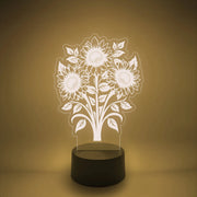 Sunflower Bouquet LED Light Up Desk Lamp