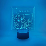 This is Fine LED Light | Comic Strip Dog Lamp | Novelty Gift