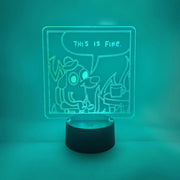 This is Fine LED Light | Comic Strip Dog Lamp | Novelty Gift