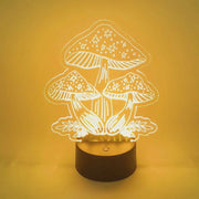 Triple Star Mushroom LED Accent Light
