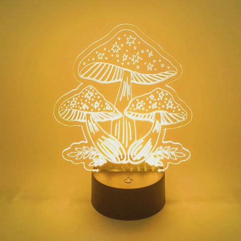 Triple Star Mushroom LED Accent Light