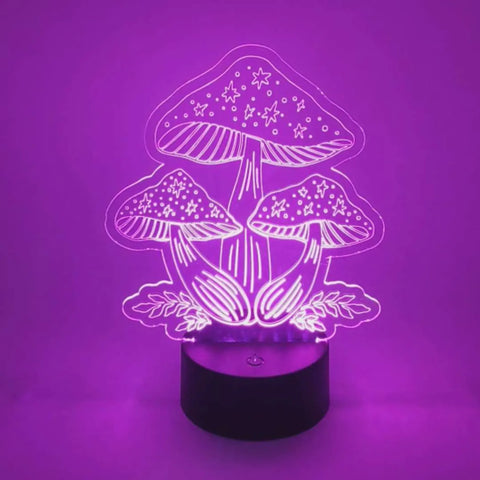 Triple Star Mushroom LED Accent Light