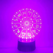 Zodiac Calendar Lamp | Astrology Zodiac Signs LED Light