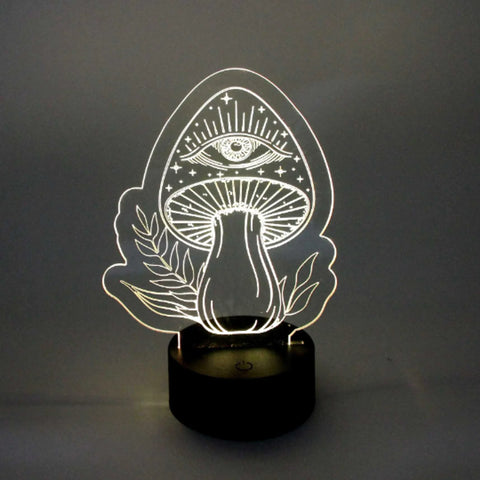 All Seeing Eye Mushroom LED Accent Light