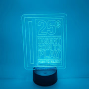 Arcade "Insert Coin to Play" Lamp | Game Room LED Light