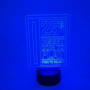 Arcade "Insert Coin to Play" Lamp | Game Room LED Light