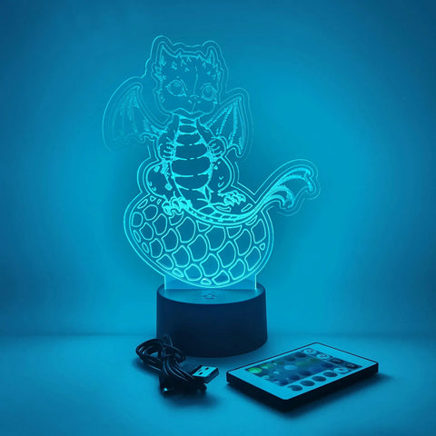 Baby Dragon LED Lamp | Fantasy Decor