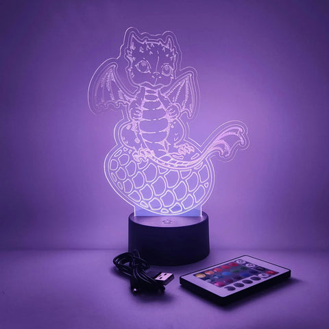 Baby Dragon LED Lamp | Fantasy Decor