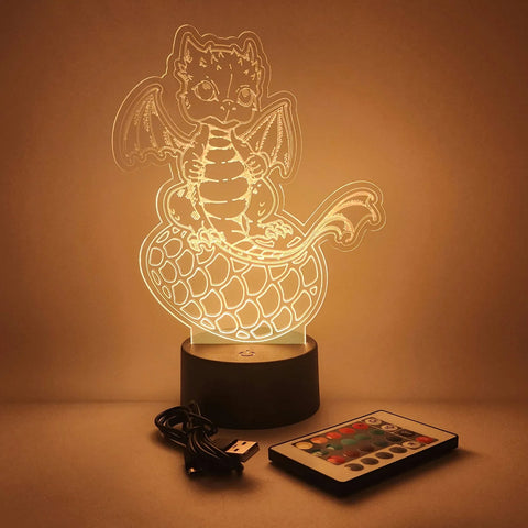 Baby Dragon LED Lamp | Fantasy Decor