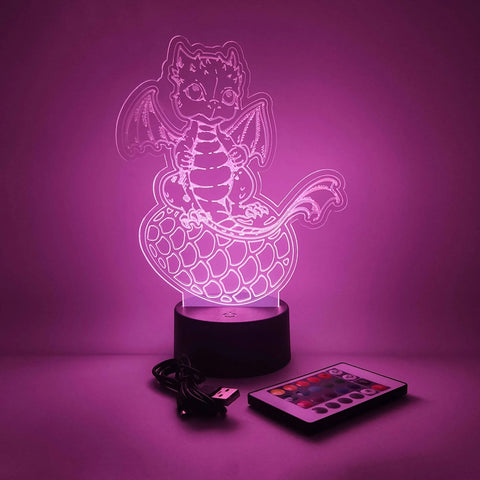 Baby Dragon LED Lamp | Fantasy Decor