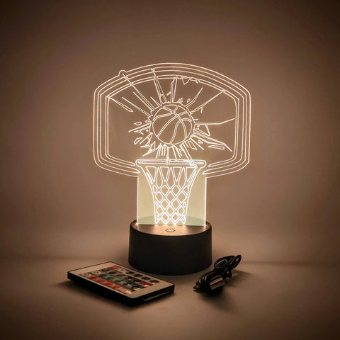 Basketball LED Lamp | Novelty Lighting | Desk Lamp | Sports